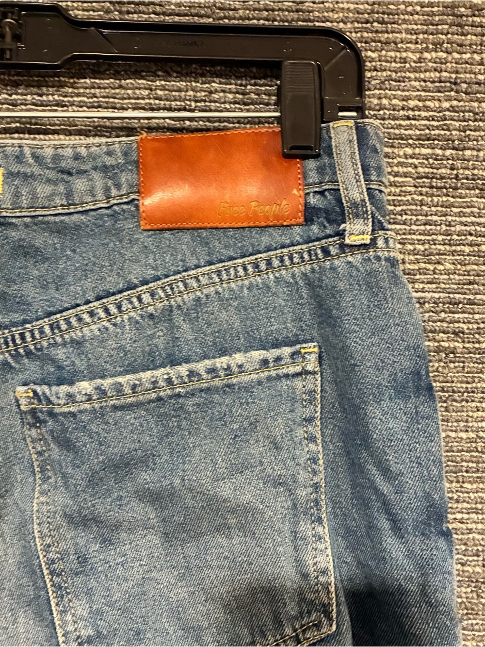 Free People Washed Light Blue Distressed Boyfriend Jeans - Picture 10 of 12